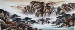 画家李晓海作品《鸿运当头》四幅