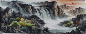 李晓海小六尺山水作品