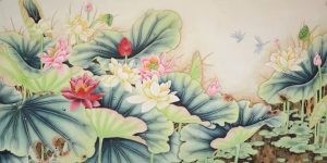 画家韩梅作品—工笔荷花（己亥年正月）