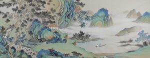 王慧小六尺古意山水