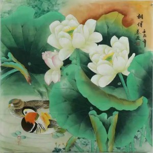 秦薇工笔花鸟《相伴》系列以上六幅工笔花鸟作品出自画家秦薇手笔