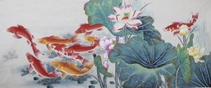 韦绍明作品—吉利有余（小六尺）