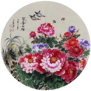 高慧牡丹作品：花开富贵、富贵满堂