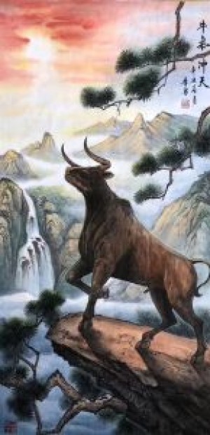 画家李勇作品：扭转乾坤、三阳开泰、灵猴献寿、富贵平安、福禄吉祥