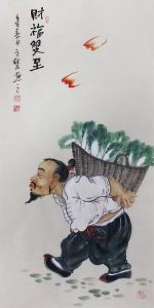 画家高慧作品：禅意人生（写意人物）