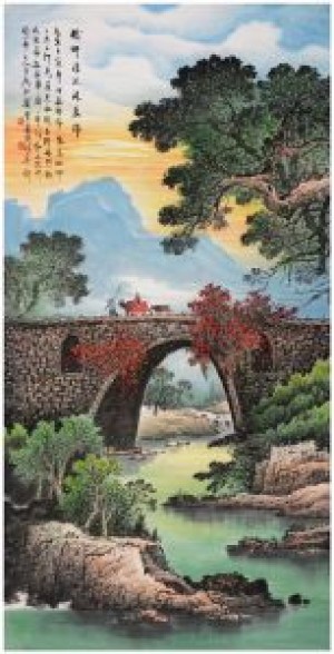 张月岗作品：太行山系列（四尺整张）