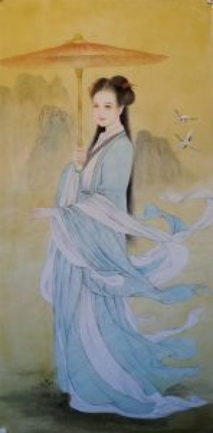 韩梅作品—工笔仕女图