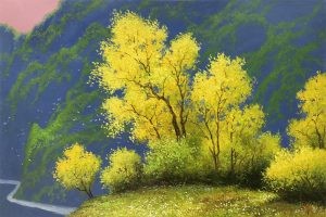 朝鲜油画（自然风景）