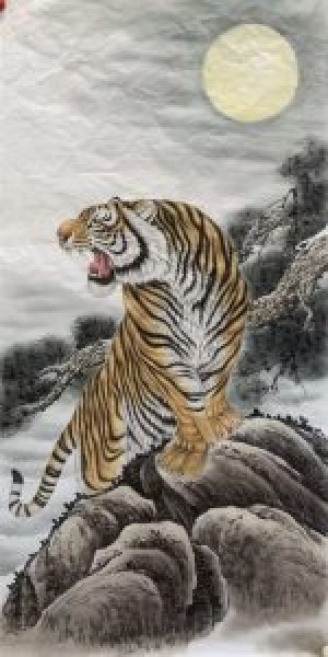 画家王修涛作品—王者雄风（四尺整张）
