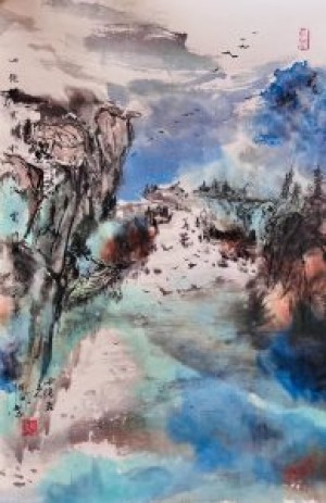 著名画家汤卫明作品——大写意山水