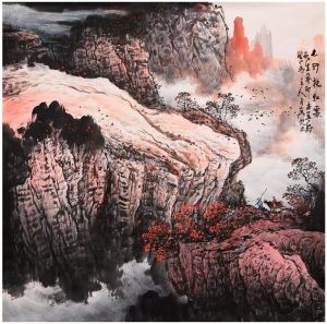 画家张月岗力作—太行山系列（四尺斗方）