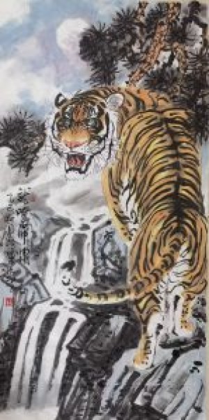 虎公吴明龙作品—虎步踏昆仑