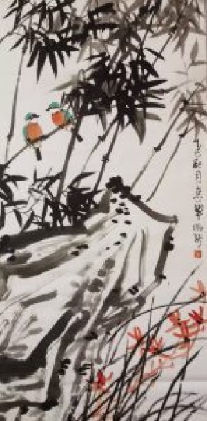 吴明龙作品—竹林晨曲