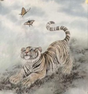 画家王修涛作品—幼虎系列