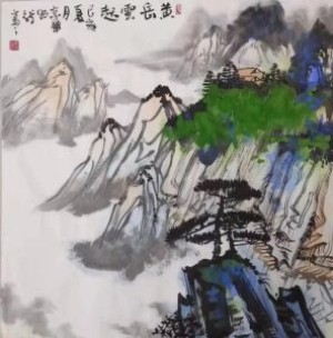 画家吴明龙作品即将亮相2019北京艺术博览会（写意山水系列）