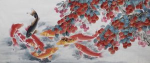 韦绍明作品—吉利有余（小六尺）