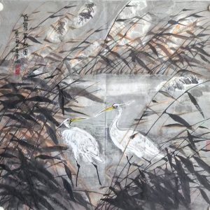 黄河口湿地画派——画家李雪作品