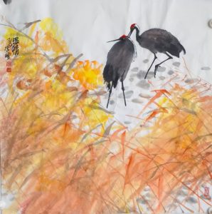 黄河口湿地画派——画家李雪作品