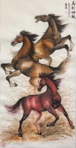 画家李勇作品——骏马迎新春