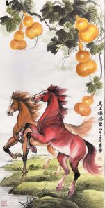 画家李勇作品——骏马迎新春