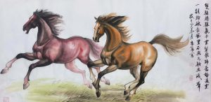 画家李勇作品——骏马迎新春