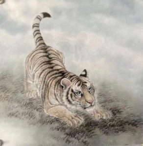 画家王修涛作品—幼虎系列