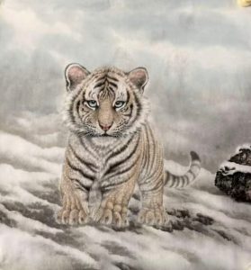 画家王修涛作品—幼虎系列