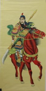 韦绍明作品—义薄云天（四尺关公画像）