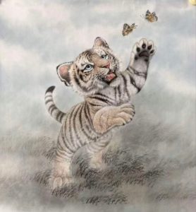 画家王修涛作品—幼虎系列