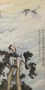 画家李勇作品—古松隐士图